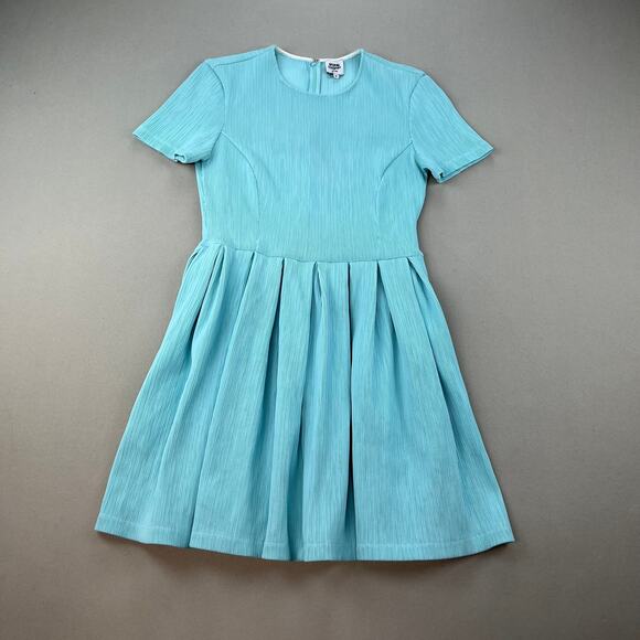Opening Ceremony Dress Womens Medium Tiffany Blue Apex Babydoll Mini Fit & Flare - Picture 1 of 13